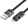 hoco U137 USB to 8 Pin Line 2.4A Charging Data Cable with Display