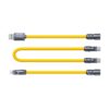 WK WDC-20 Mecha Series Silicone 1.4m 65W 4-in-1 Fast Charging Data Cable