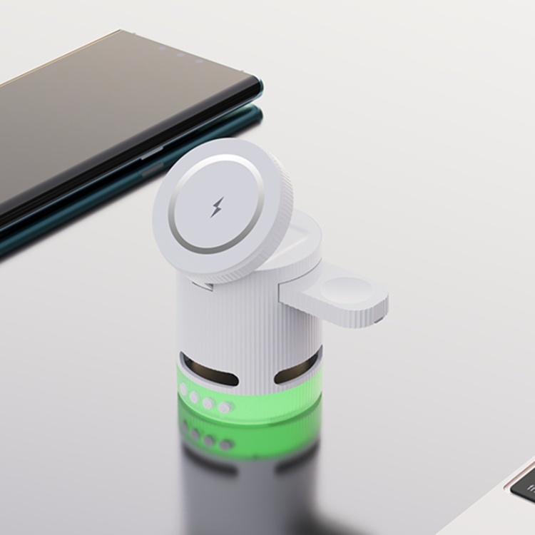 H61 15W 4 in 1 Multifunctional Foldable Wireless Charger Bluetooth Speaker