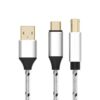 2 in 1 Type-C and USB-A to USB-B MIDI Instruments Printer Cable, Length: 1m