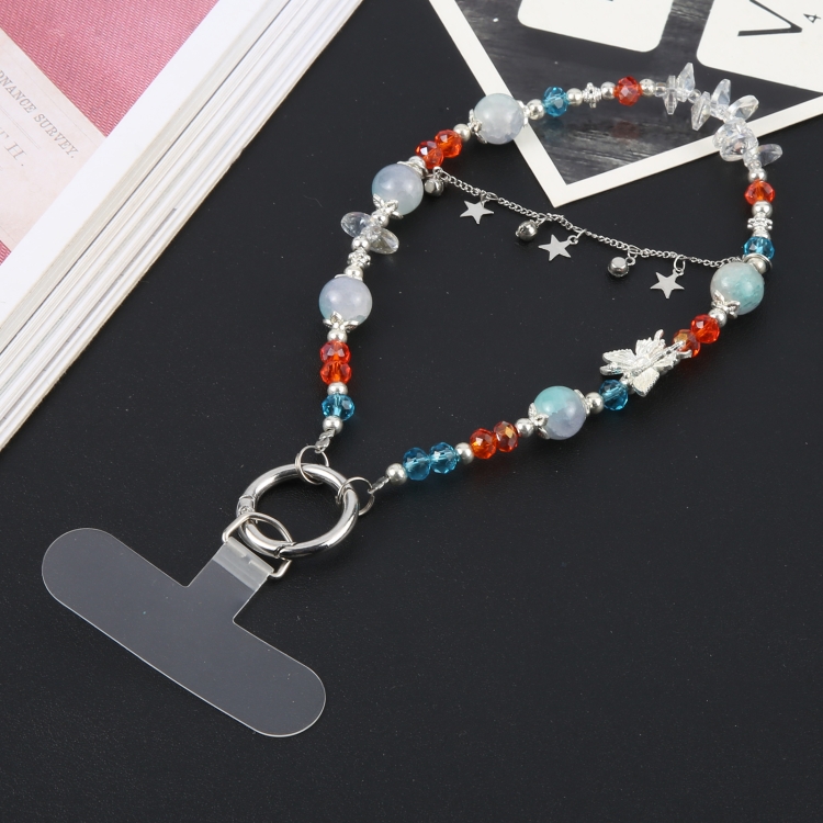 Star Alloy Beaded Bracelet Anti-Lost Phone Short Lanyard