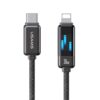 USAMS SJ743 30W USB-C / Type-C to 8 Pin Zinc Alloy Fast Data Cable, Length: 1.2m