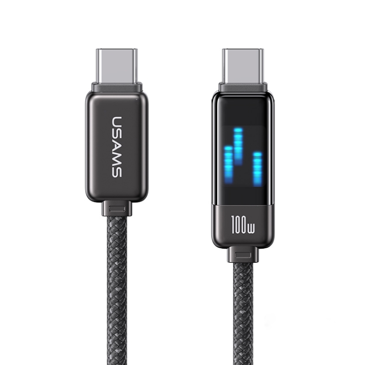 USAMS SJ744 100W USB-C / Type-C to USB-C / Type-C Zinc Alloy Fast Data Cable, Length: 1.2m