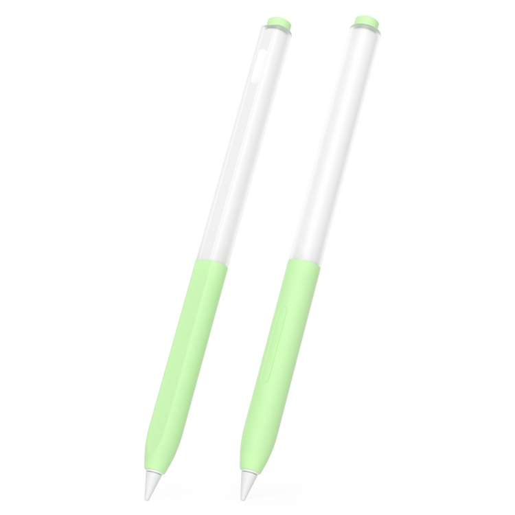 2pcs/Set Transparent Jelly Series Stylus Pen Silicone Protective Cover