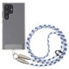 Type-C to Type-C Silicone Data Charging Cable Crossbody Phone Long Lanyard
