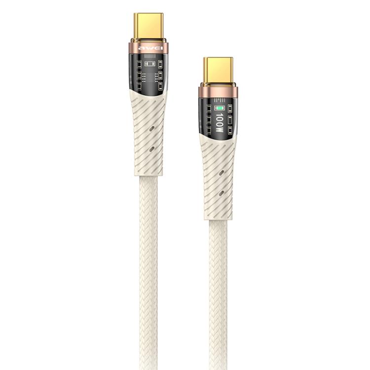 awei CL-229C Type-C to Type-C 100W with Chip Braid Fast Data Charging Cable