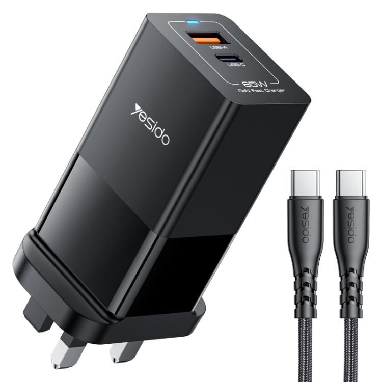 Yesido YC92 65W USB and USB-C / Type-C Dual Port GaN Fast Charger Set