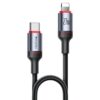 Yesido CA182 PD27W 3A USB-C / Type-C to 8 Pin Charging Data Cable, Length: 1.2m