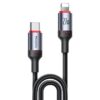 Yesido CA184 PD27W 3A USB-C / Type-C to 8 Pin Charging Data Cable, Length: 2m