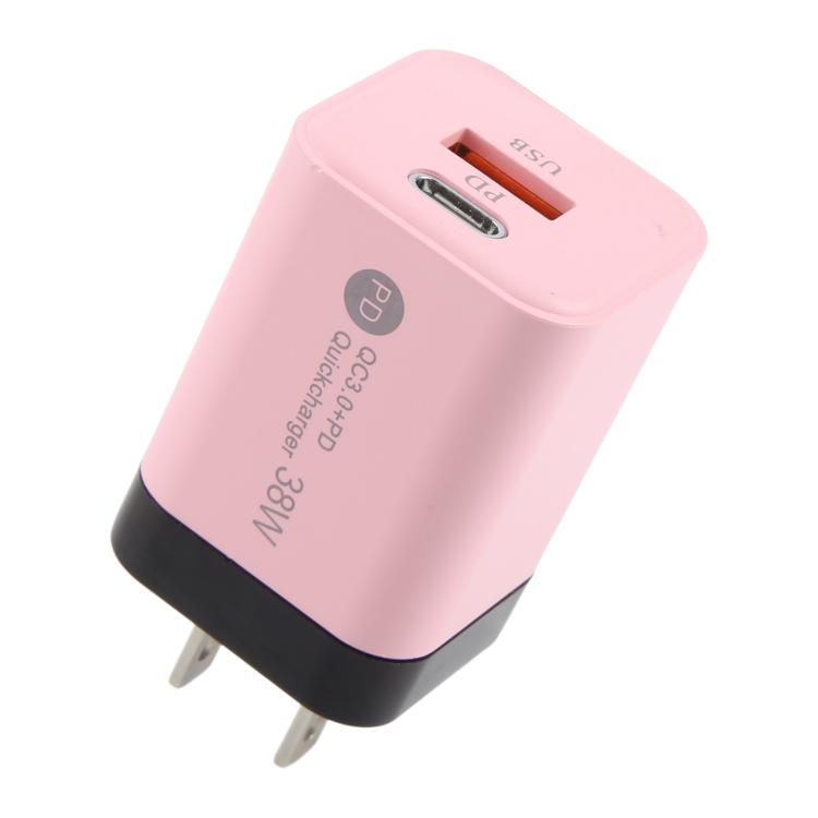 KO-72 38W QC3.0 USB and USB-C / Type-C PD Quick Charger, US Plug