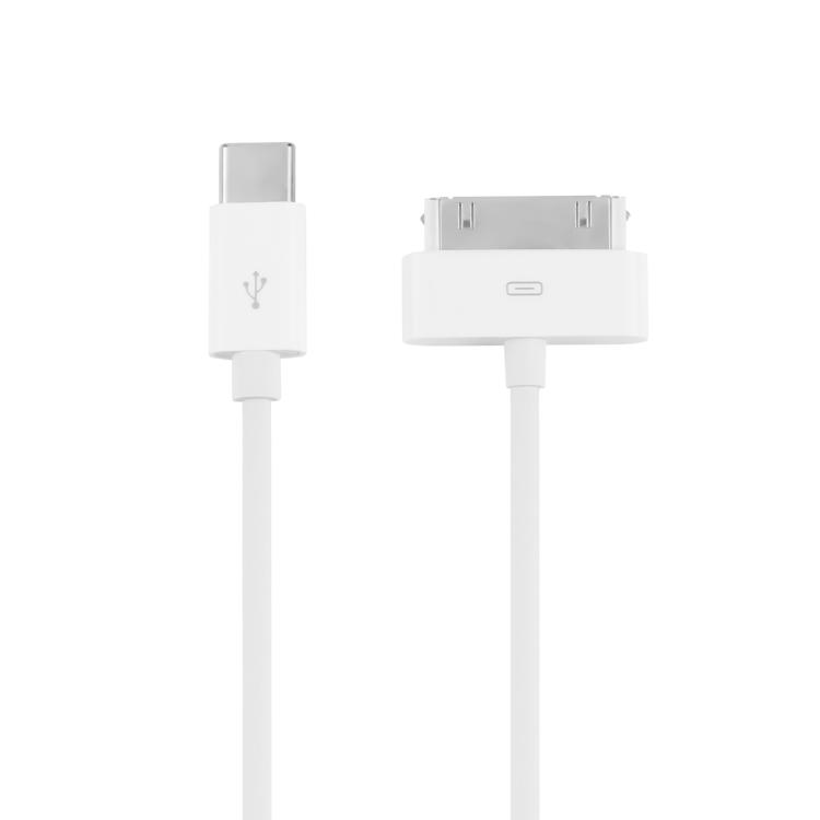 USB-C / Type-C to 30 Pin Data Sync Charing Cable, Length: 1m