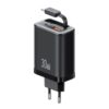 USAMS CC296 30W Fast Charger With Retractable USB-C / Type-C Cable