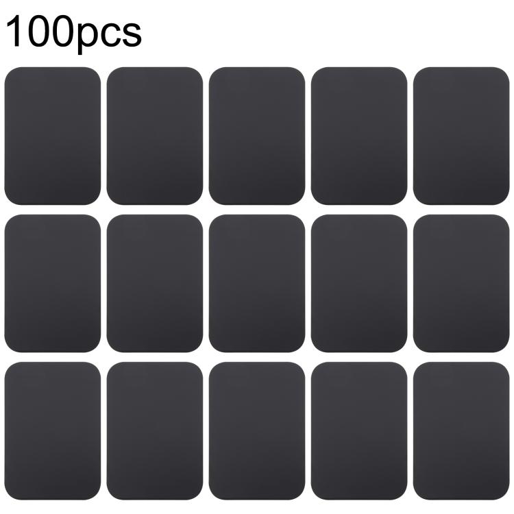 100pcs Metal Plate Magnetic Sheet for Phone Holder, Size: 4.5 x 6.5cm