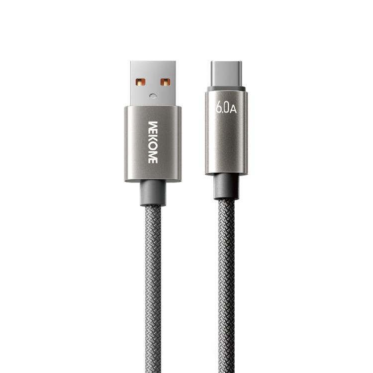 WK WDC-63a 66W USB to Type-C Fast Charging Data Cable, Length: 1.2m
