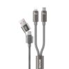 WK WDC-66 2 to 2 3A USB+Type-C to 8 Pin+Type-C Fast Charging Data Cable, Length: 1.2m