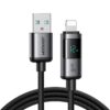 JOYROOM S-A16 Pro Prism Series 3A Digital Display USB to 8 Pin Fast Charging Data Cable, Length: 1.2m