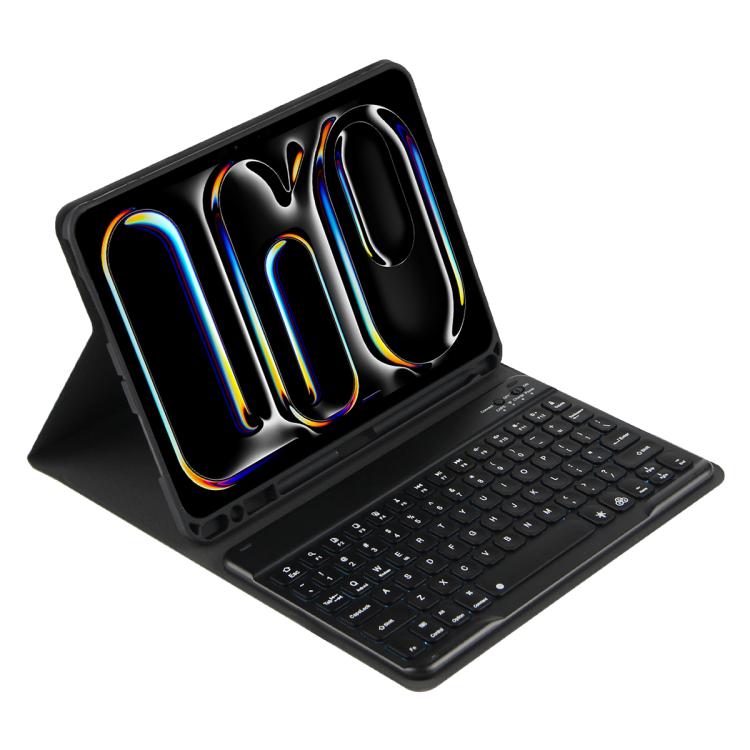 Colorful Backlight Bluetooth Keyboard Leather Tablet Case