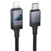 hoco X118 Generous 1m PD 27W Fast Charging Data Cable with Display