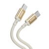 ROCK R18 Type-C to Type-C PD100W Metal Braided Fast Charging Data Cable