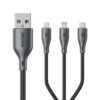 WK WDC-79 3 in 1 Kinkong Flash Series 1.2m 66W PVC Fast Charging Data Cable
