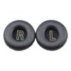 1 Pair Protein Leather Snap-on Type Earphone Covers