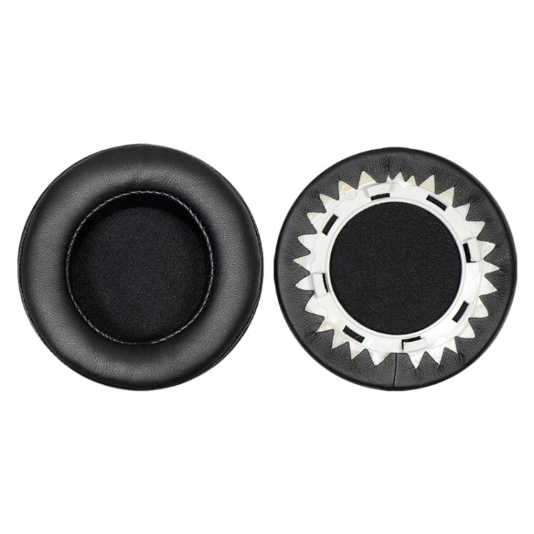 2pcs Protein Leather Snap-on Type Earphone Covers