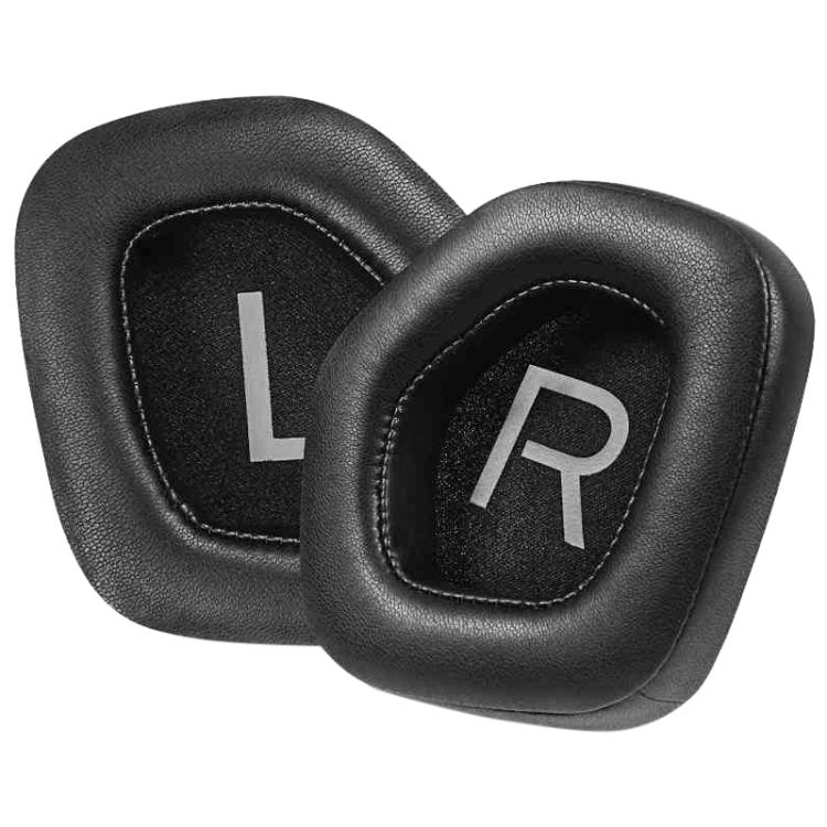 1 Pair Protein Leather Snap-on Type Earphone Covers