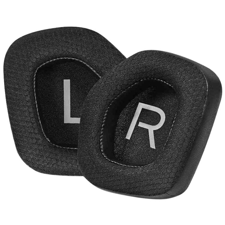 1 Pair Protein Leather + Football Net Snap-on Type Earphone Covers