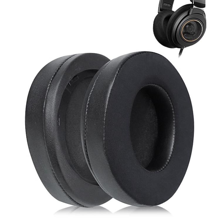 2pcs Protein Leather Ice Silk Cloth Earphone Replacement Earpads Pads For Philips SHP9500