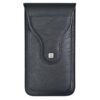 VIETAO Dual-Layer Pockets Crazy Horse Waist-Hanging Phone Bag