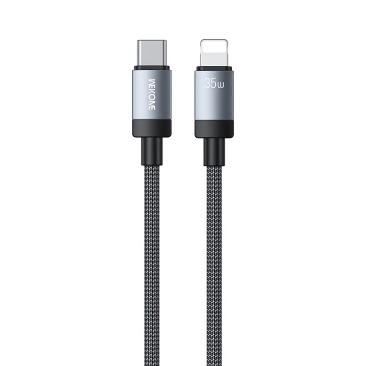 WK WDC-99 Kingkong Ruike Series 35W USB-C / Type-C to 8 Pin Braided Charging Data Cable, Length: 1m