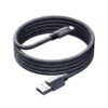 REMAX CB01 3A USB to 8 Pin Aluminum Alloy Braided Fast Charging Data Cable with LED Light, Length: 1.2m