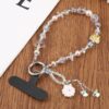 Elegant Bead Chain Universal Phone Anti-lost Crystal Beads Charm Strap