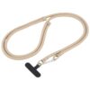7mm Polyester Solid Color Dual-sided Buckle Adjustable Crossbody Mobile Phone Lanyard with Metal Gasket