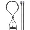 USAMS SJ759 U89 100W Fast Data Charging Cable with Massager, Length: 1.4m