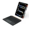 Colorful Backlight Bluetooth Keyboard Leather Tablet Case with Rotating Holder