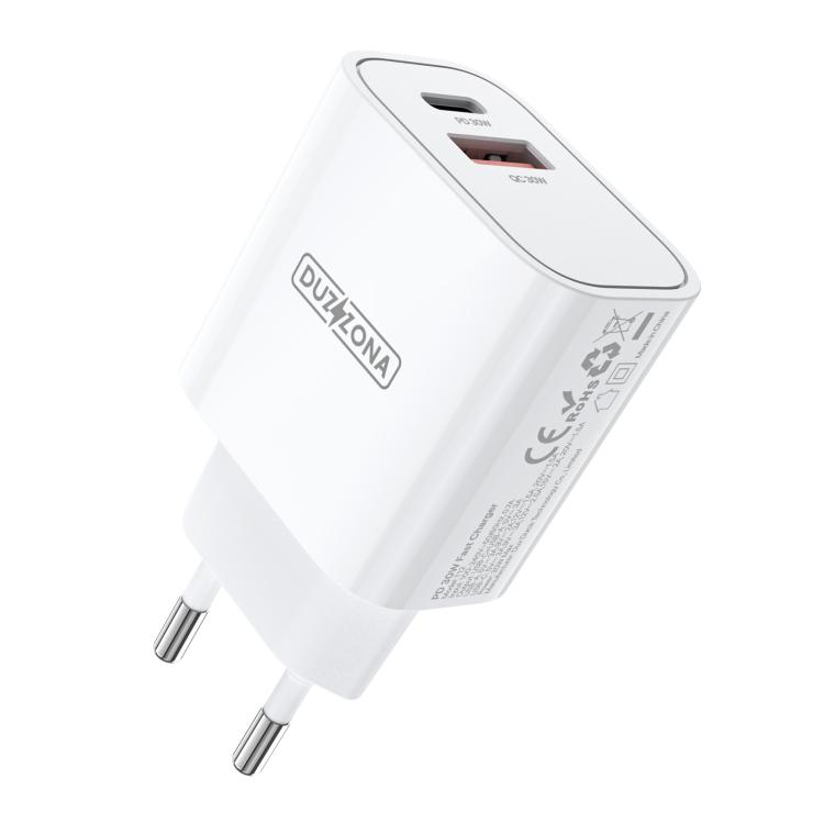 DUZZONA T12 PD30W Type-C / USB-C and USB Fast Charger