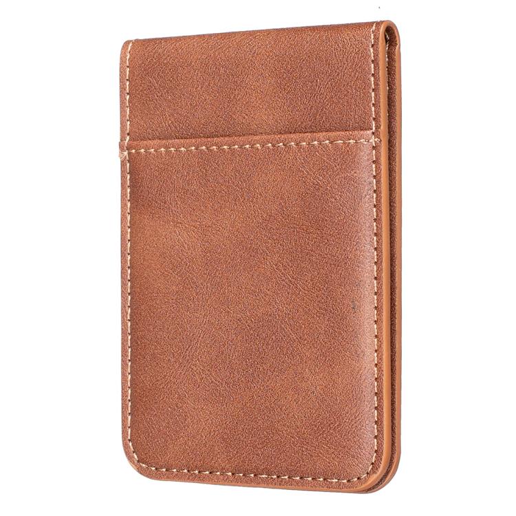 BFK26 Solid Color Magnetic Card Bag Mobile Phone Back Sticker