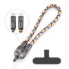 30cm 240W Type-C to Type-C Data Charging Cable Phone Anti-lost Wrist Short Strap