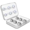 12 PCS Wireless Earphone Replaceable Silicone + Memory Foam Ear Cap Earplugs for AirPods Pro, with Storage Box