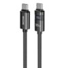WK WDC-105 Raython 2 Digital Display 100W Type-C to Type-C Fast Charging Data Cable, Length: 1.2m