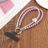 Double String Bead Chain Phone Anti-lost Short Lanyard