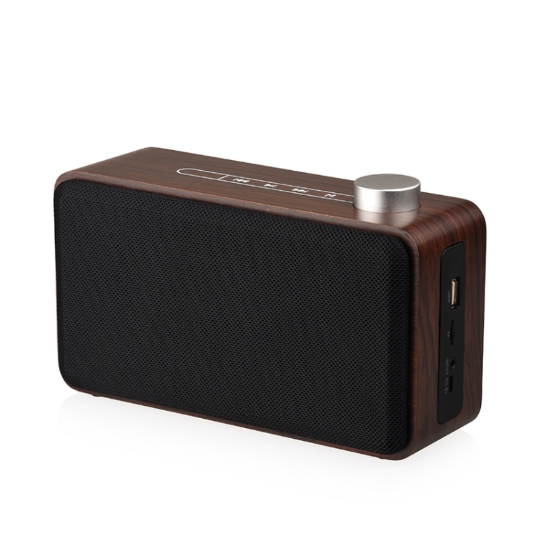 W5A Subwoofer Fabric Wooden Touch Bluetooth Speaker, Support TF Card & U Disk & 3.5mm AUX