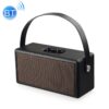 D30 Portable Subwoofer Wooden Bluetooth 4.2 Speaker, Support TF Card & 3.5mm AUX & U Disk Play