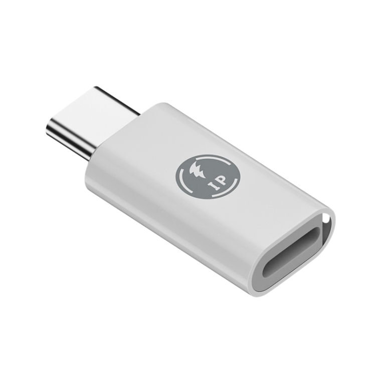 USB-C / Type-C Male to 8 Pin Female ABS Charging Adapter