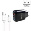 PD04 Type-C + USB Mobile Phone Charger with USB to Micro USB Cable, EU Plug