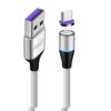ENKAY ENK-CB1391 5A USB to Type-C Magnetic Fast Charging Data Cable with LED Light, Length: 1m