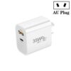 [HK Warehouse] PD35W USB-C / Type-C + QC3.0 USB Dual Port Charger, AU Plug