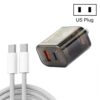 45PQ 45W PD25W + QC3.0 20W USB Super Fast Charger with Type-C to Type-C Cable, US Plug