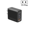 QC5.0 USB / PD25W Type-C Super Fast Charging Full Protocol Phone Charger, US Plug